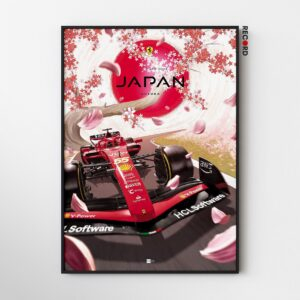 Ferrari F1 Japan Poster