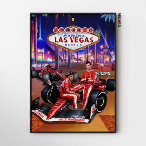 Ferrari F1 Las Vegas Poster