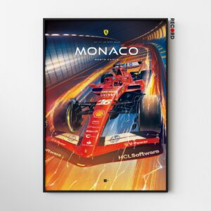 Ferrari F1 Monaco Poster