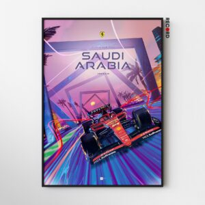 Ferrari F1 Saudi Arabia Poster