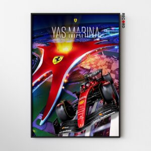 Ferrari F1 Yas Marina Poster