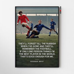 George Best Remember the Football Poster