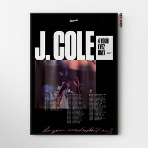 J. Cole '3 Your Eyez Only World Tour' Poster