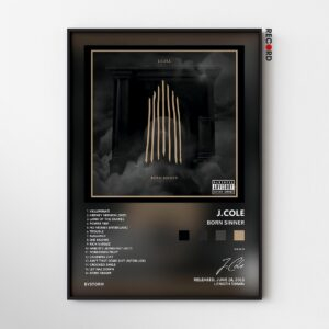 J. Cole 'Born Sinner' Album Poster
