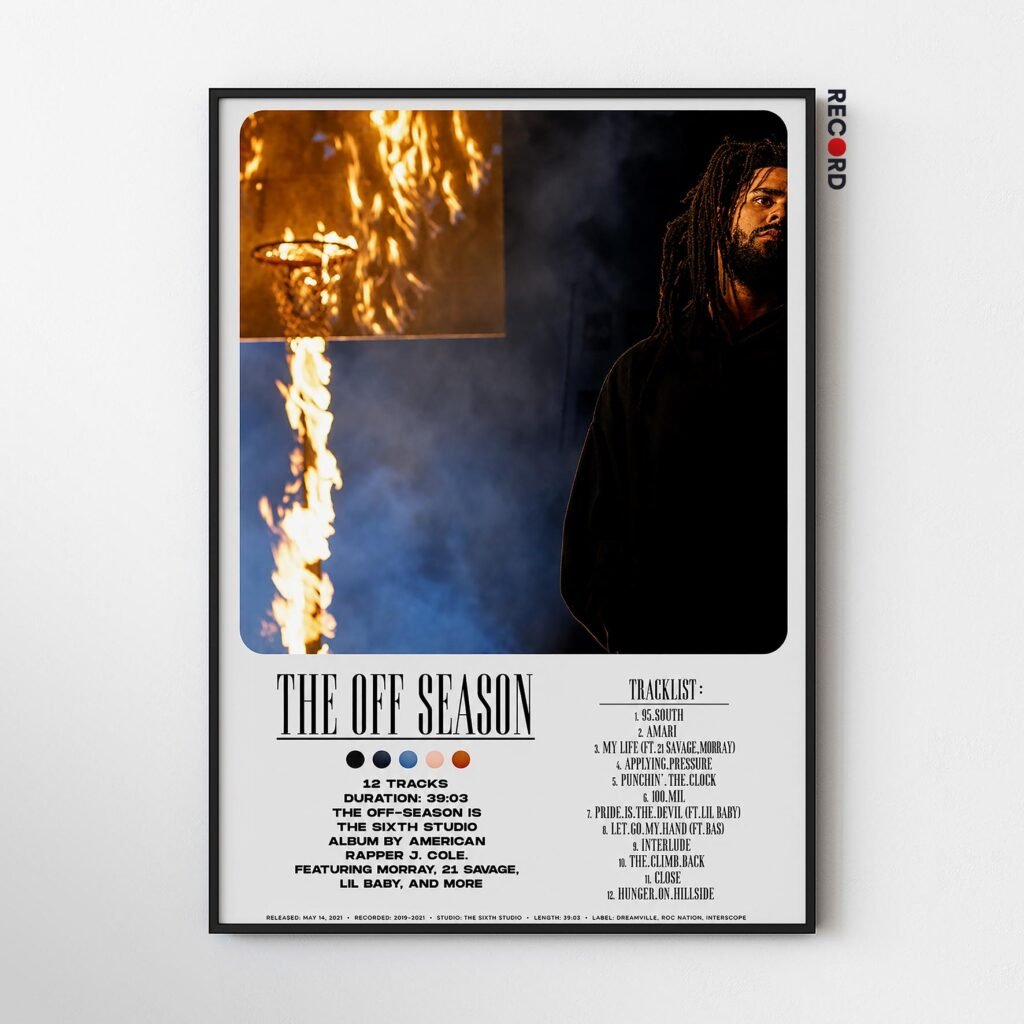 J. Cole 'The Off Season' Tracklist Poster
