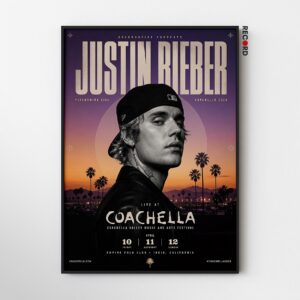 Justin Bieber 'Coachella Live' Poster