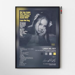 Lana Del Rey 'Did You Know That There's A Tunnel Under Ocean Blvd' Album Poster