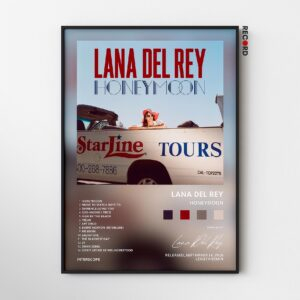 Lana Del Rey 'Honeymoon' Album Poster