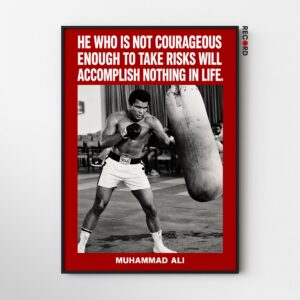 Muhammad Ali Take Risks Poster