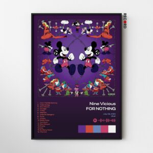 Nine Vicious 'FOR NOTHING' Album Poster