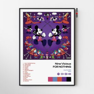 Nine Vicious 'FOR NOTHING' Album Poster