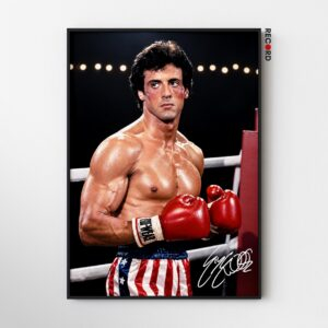 Rocky Red Gloves Portrait Poster