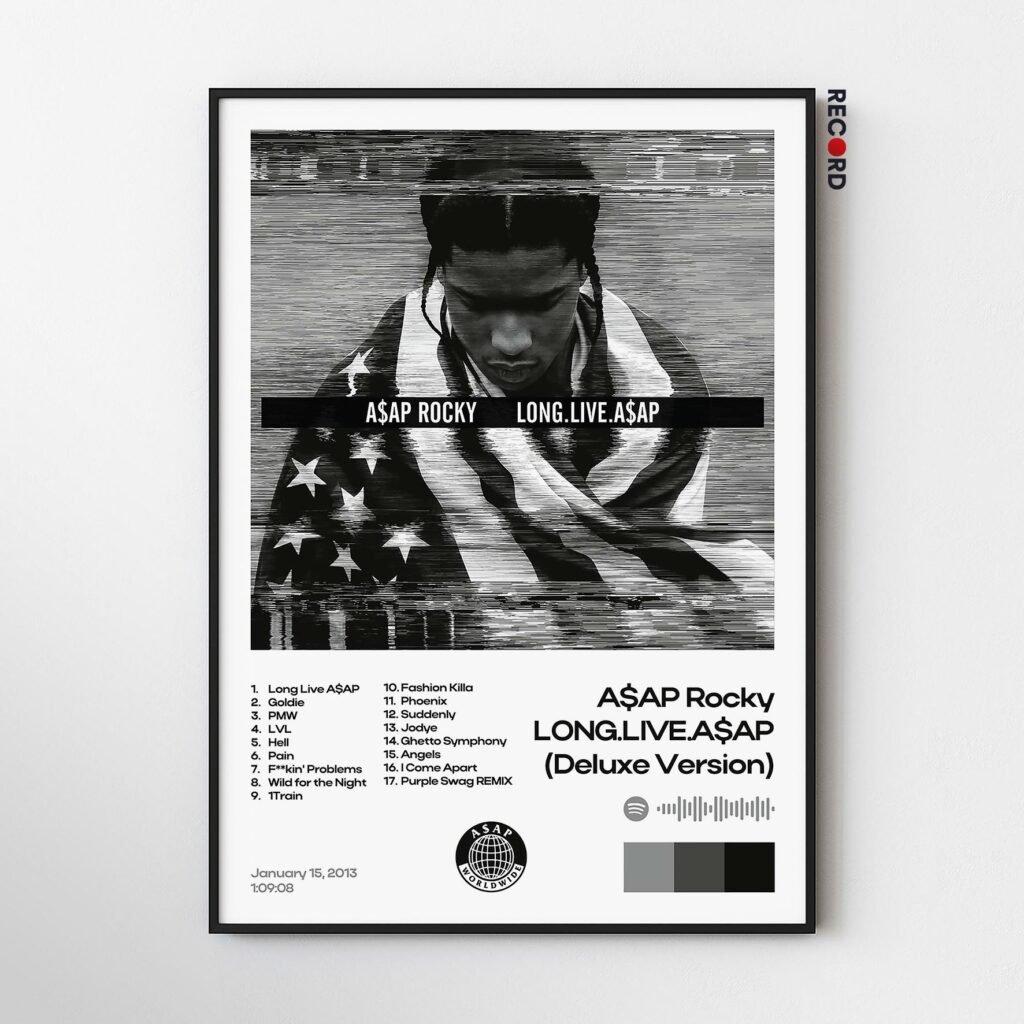ASAP Rocky 'LONG. LIVE. ASAP. Deluxe Version' Album Poster