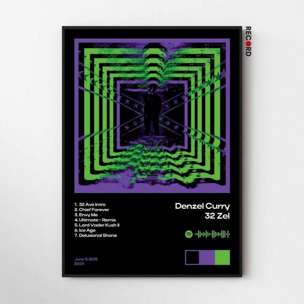 Denzel Curry '32 Zel' Album Poster