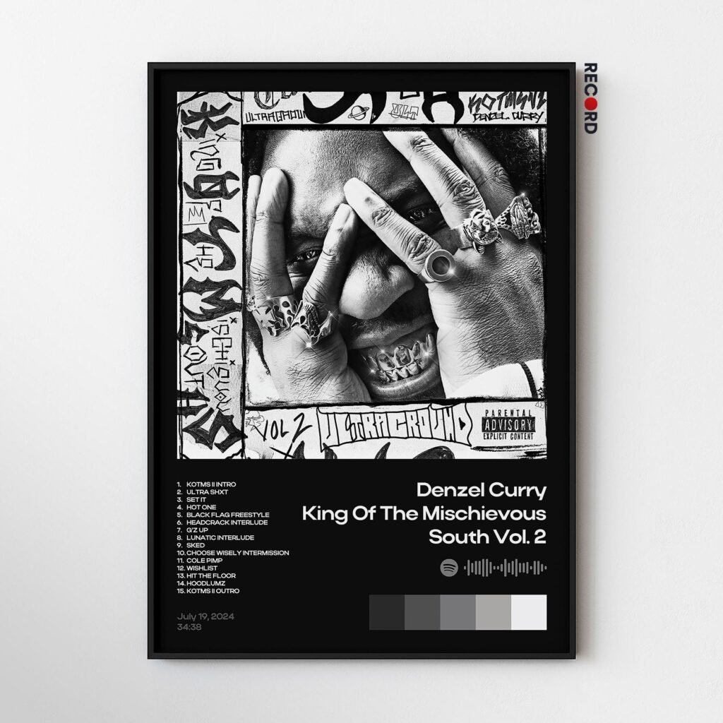 Denzel Curry 'King Of The Mischievous South Vol. 2' Album Poster