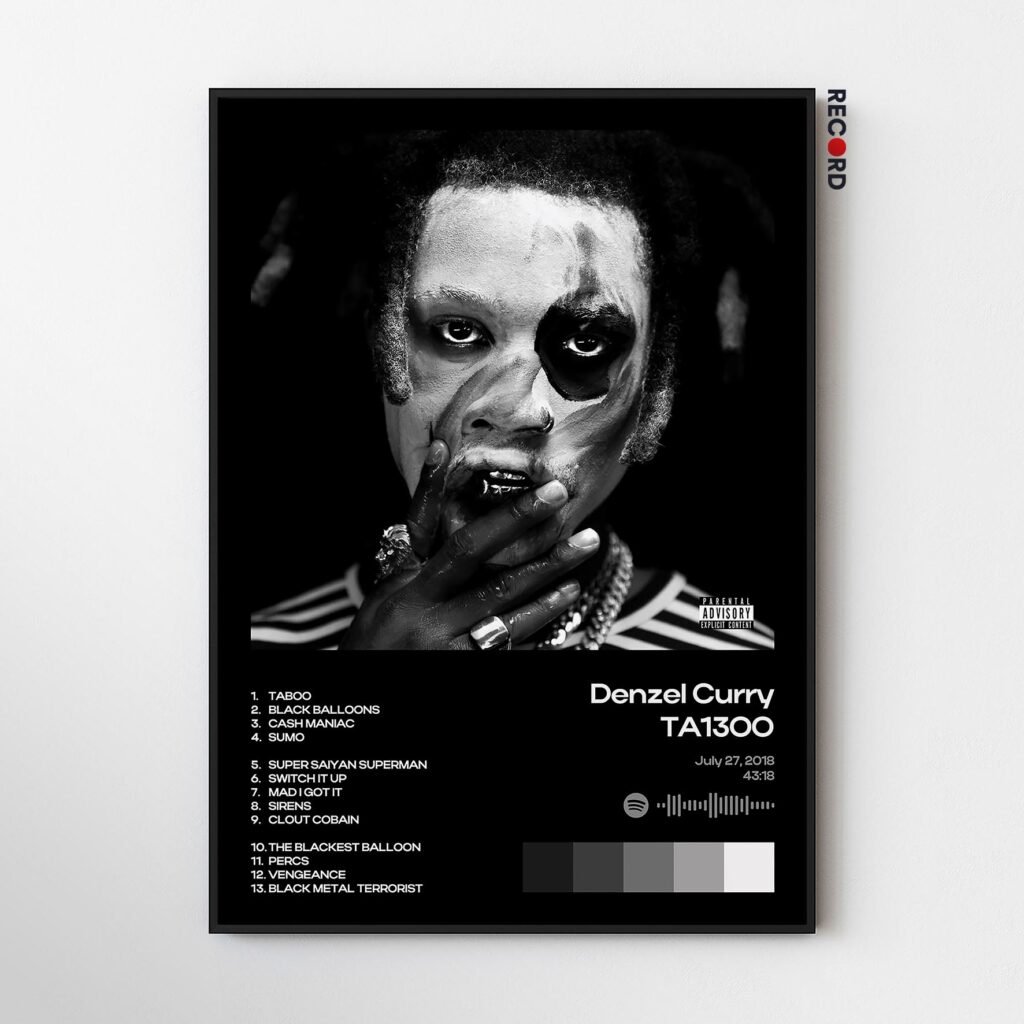 Denzel Curry 'TA13OO' Album Poster