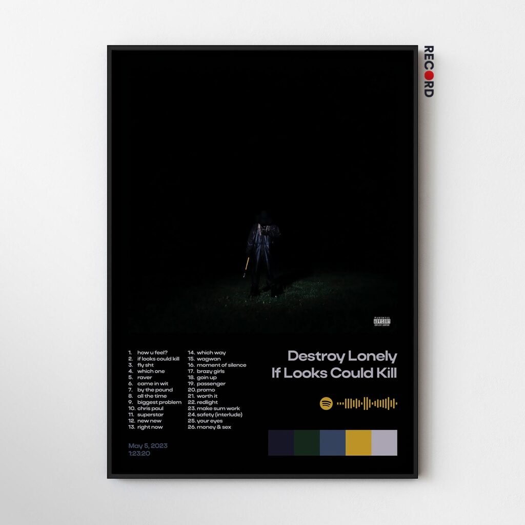 Destroy Lonely 'If Looks Could Kill' Album Poster