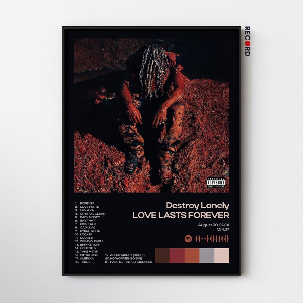 Destroy Lonely 'Love Lasts Forever' Album Poster