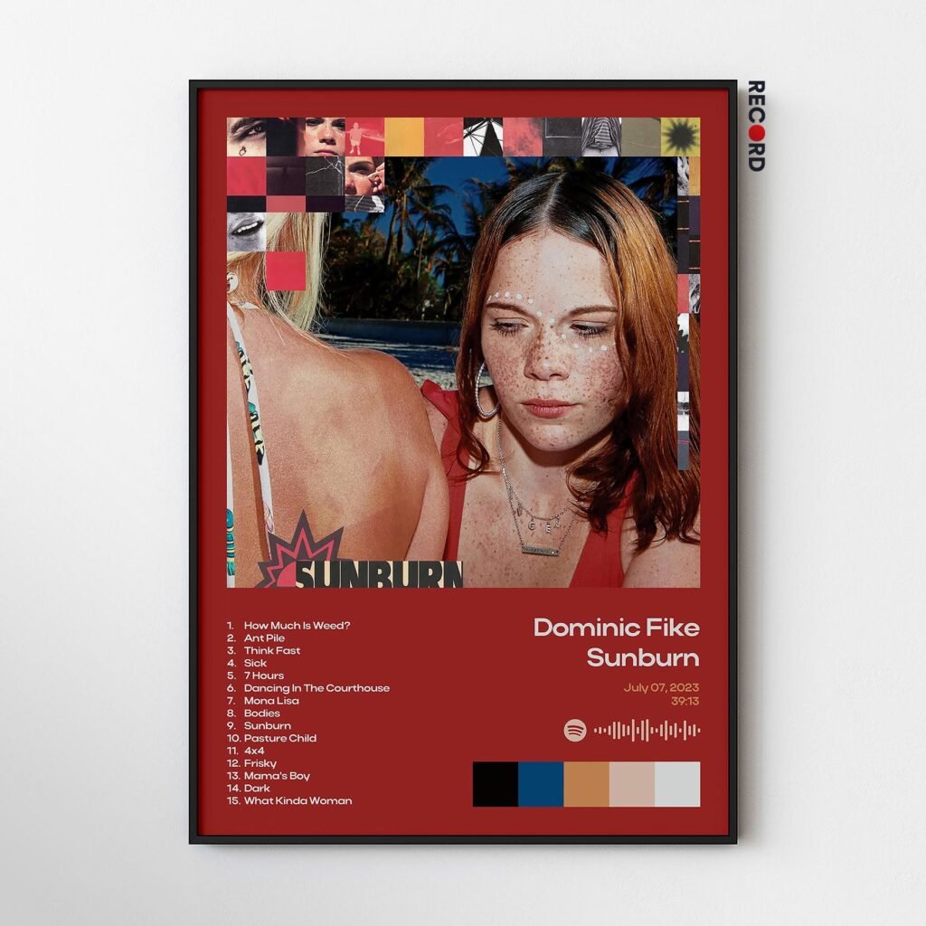 Dominic Fike 'Sunburn' Album Poster