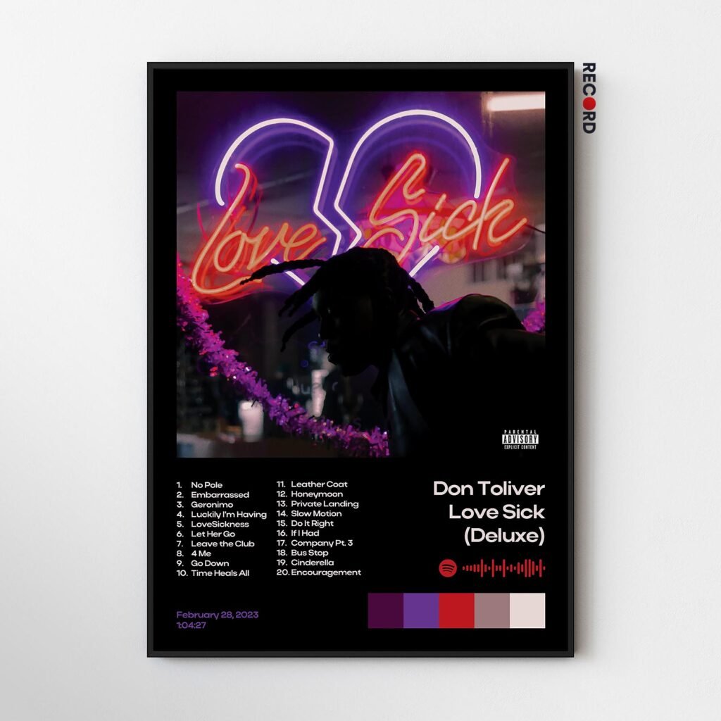 Don Toliver 'Love Sick Deluxe' Album Poster
