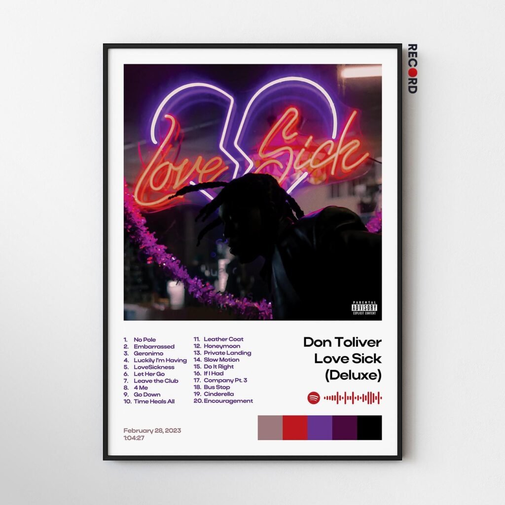 Don Toliver 'Love Sick Deluxe' Album Poster