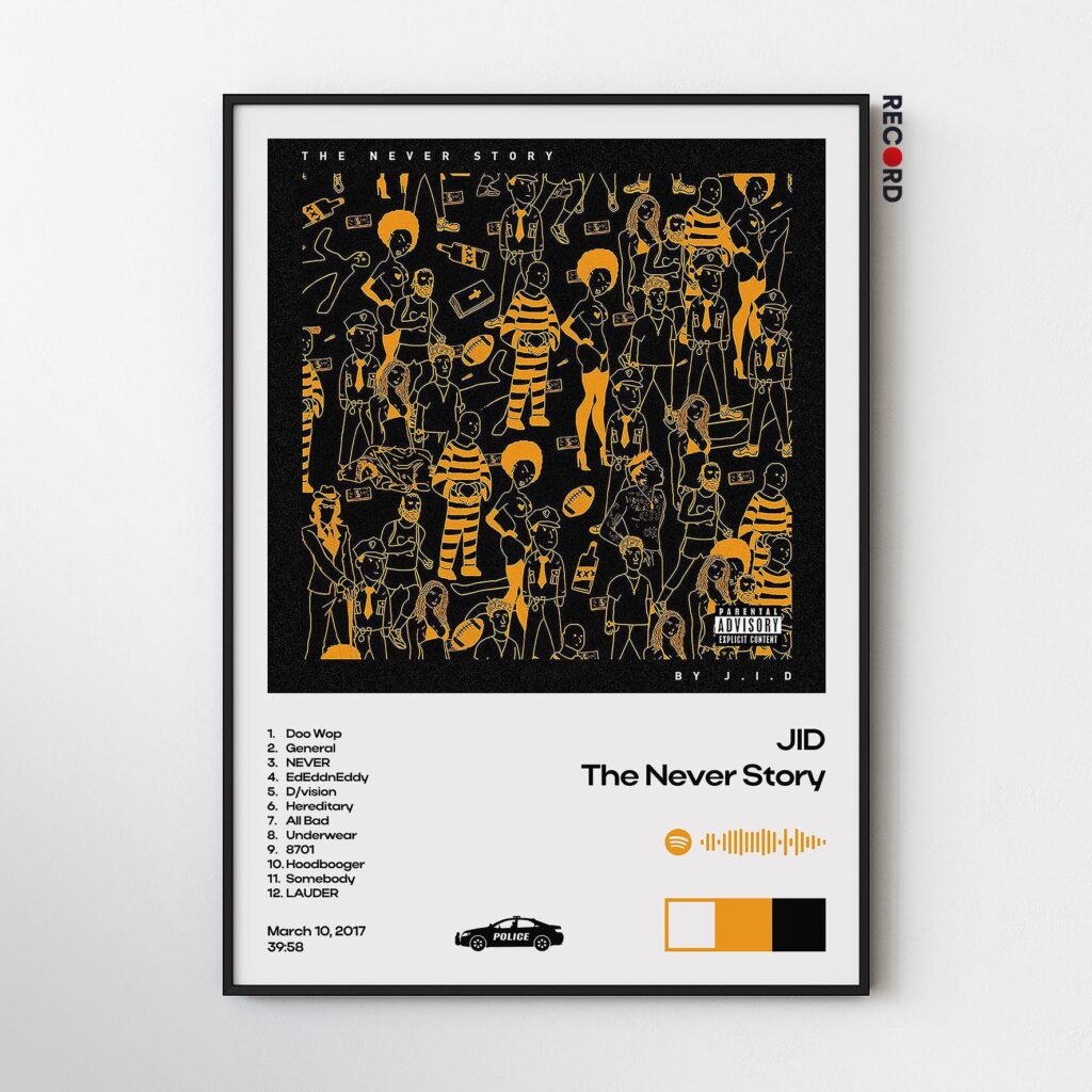 JID 'The Never Story' Album Poster 2