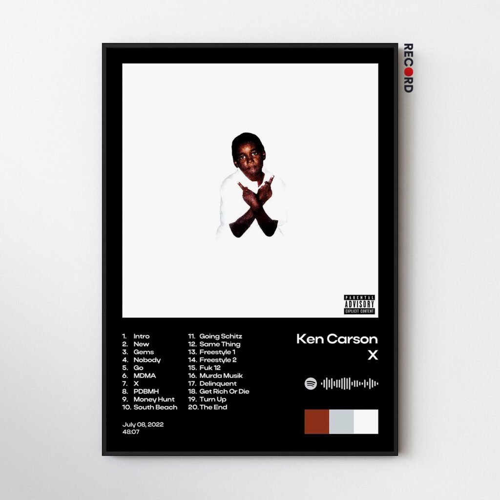 Ken Carson 'X' Album Poster