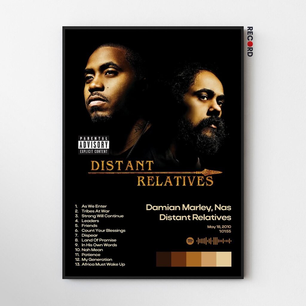 NAS and Damian Marley 'Distant Relatives' Album Poster
