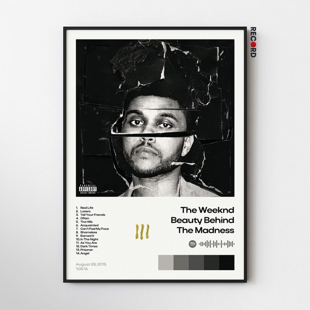 The Weeknd 'Beauty Behind the Madness' Album Poster