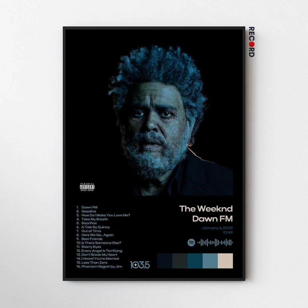 The Weeknd 'Dawn FM' Album Poster