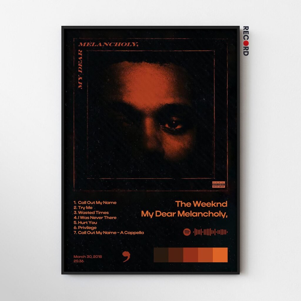 The Weeknd 'My Dear Melancholy' Album Poster