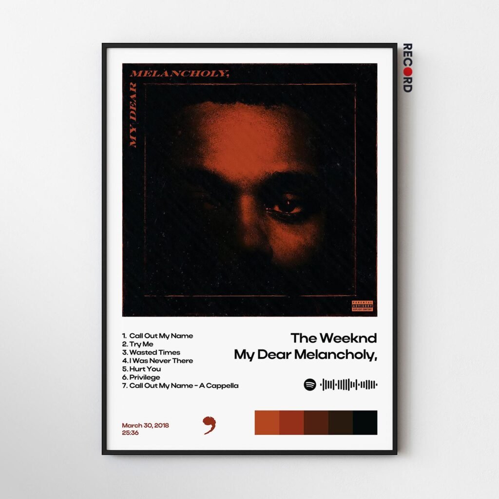 The Weeknd 'My Dear Melancholy' Album Poster