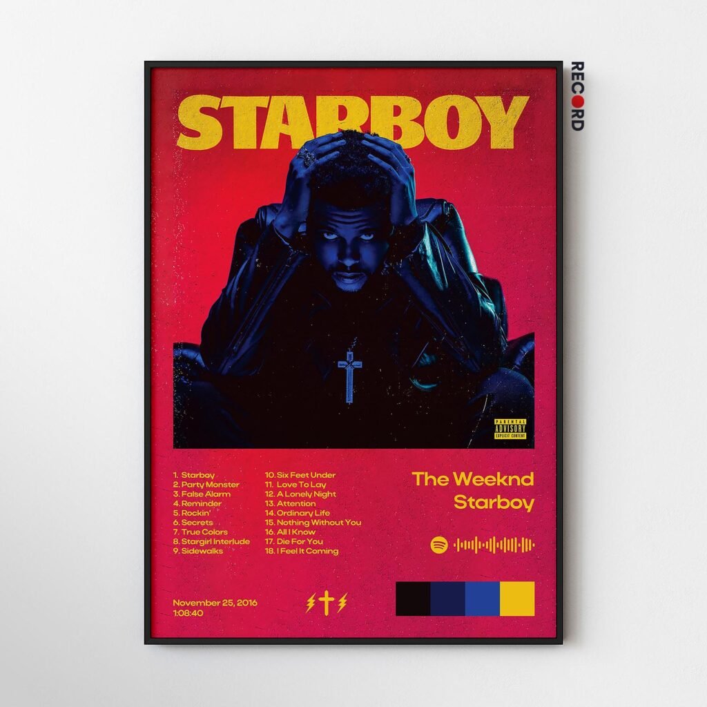 The Weeknd 'Starboy' Album Poster