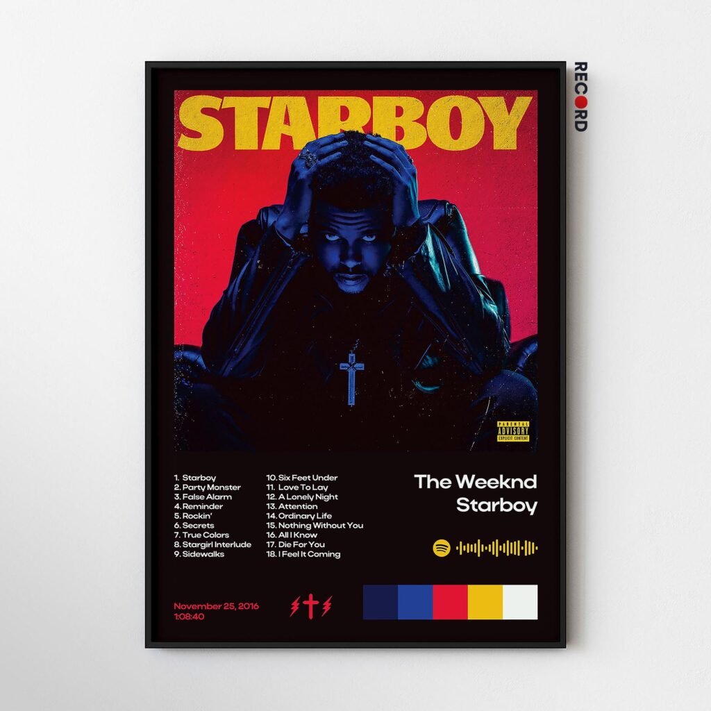 The Weeknd 'Starboy' Album Poster