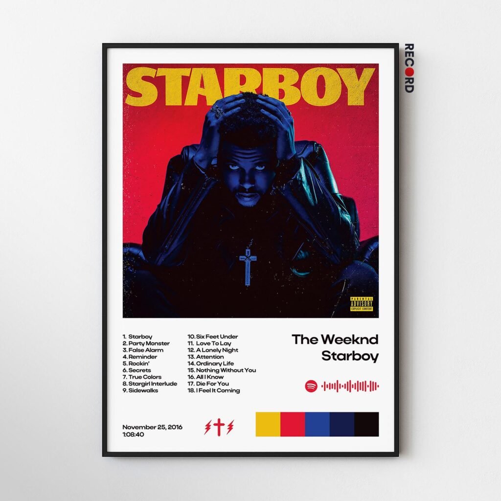 The Weeknd 'Starboy' Album Poster