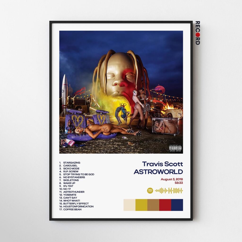 Travis Scott 'ASTROWORLD' Album Poster