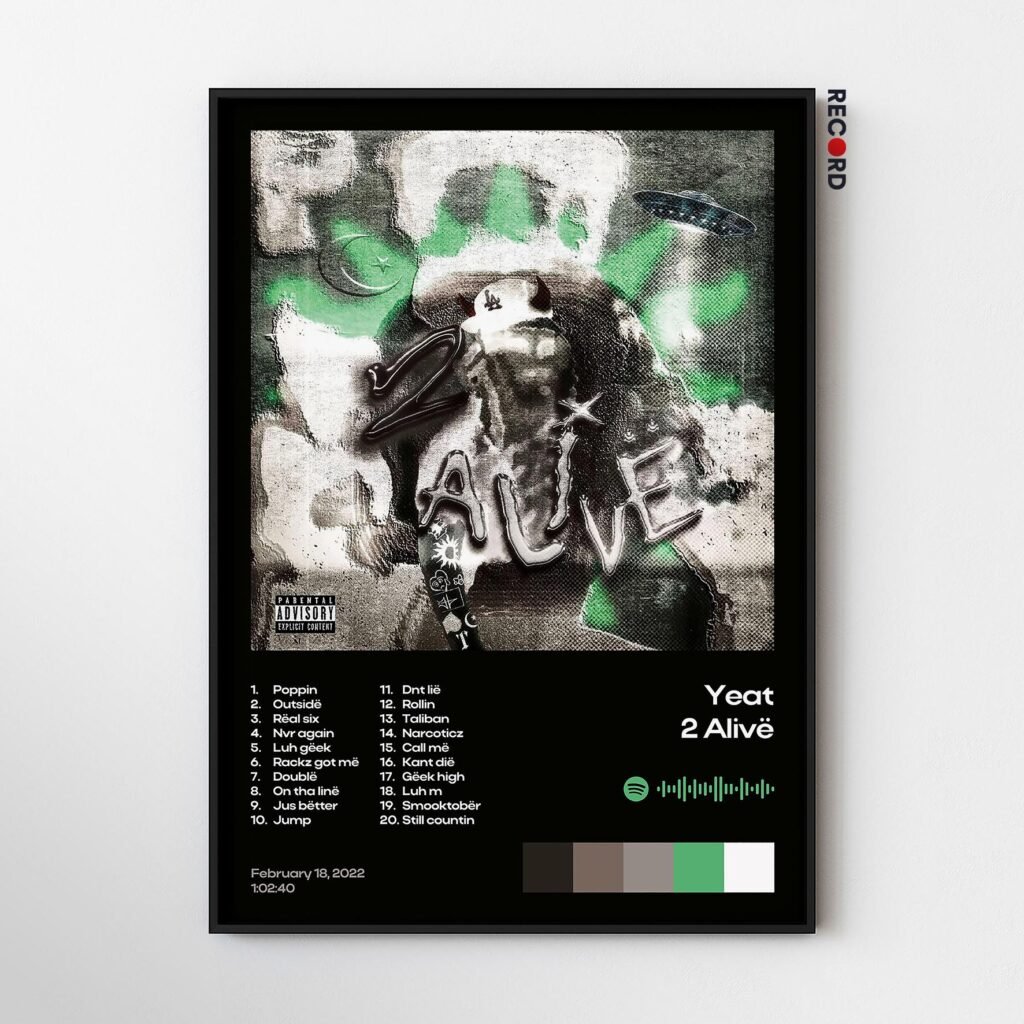 Yeat '2 Alivë' Album Poster