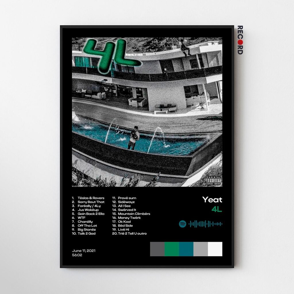 Yeat '4L' Album Poster