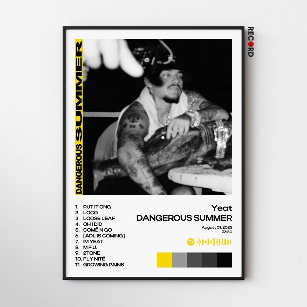 Yeat 'DANGEROUS SUMMER' Album Poster