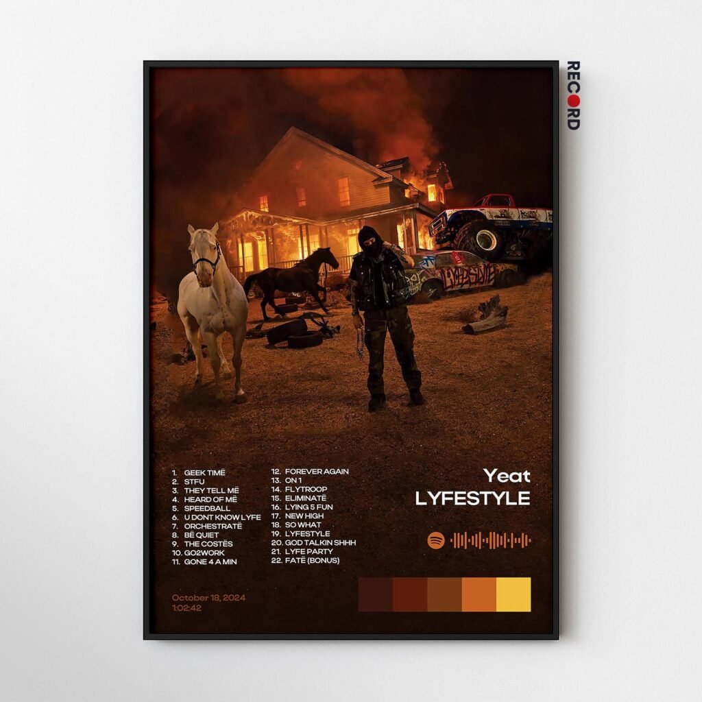 Yeat 'LYFESTYLE' Album Poster