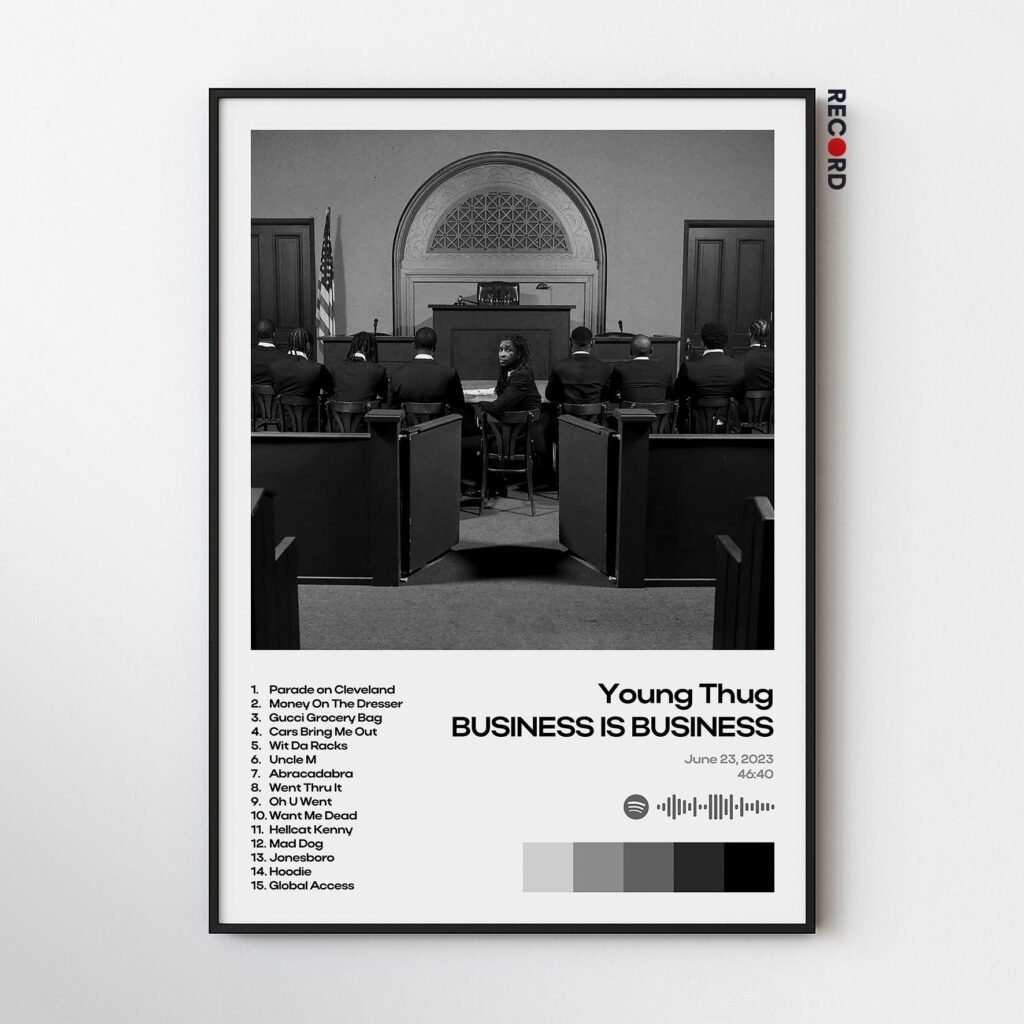 Young Thug 'BUSINESS IS BUSINESS' Album Poster